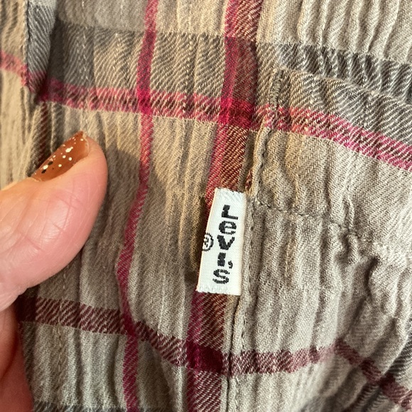 Vintage Levi’s button up belted shirt size M - Picture 7 of 9